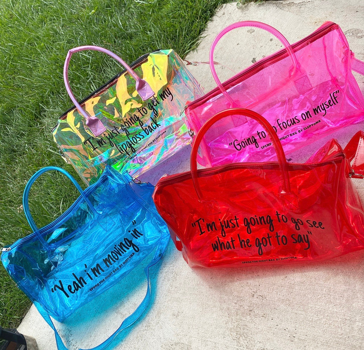 Spend The Night Bag, Over Night Bag (BLANKS)(These are blank bag with -  SassyDame Designs